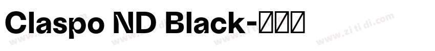 Claspo ND Black字体转换